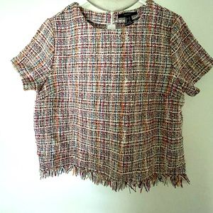 Forever 21 Boucle Fabric Blouse